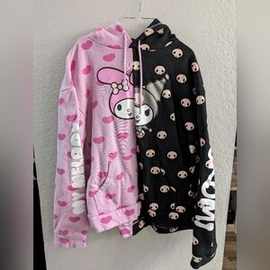Hello kitty kuromi my melody hoodie size XXL dumbgood